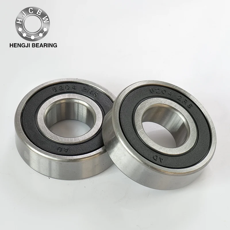 6204 2RS ROW Single ROW Deep Groove Ball Bearings مع فتحات ملء